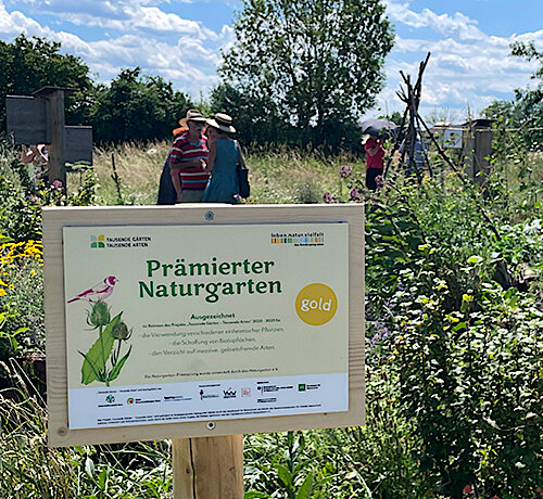 Stadtnatur Puchheim –  Gelungene Feier am Wildbienengarten
