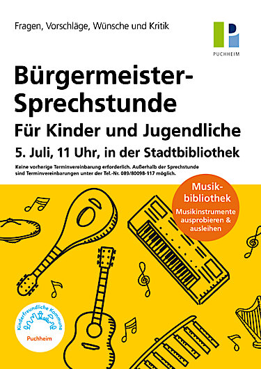 Ankündigungsplakat der Bürgermeister-Sprechstunde Ankündigungsplakat der Bürgermeister-Sprechstunde