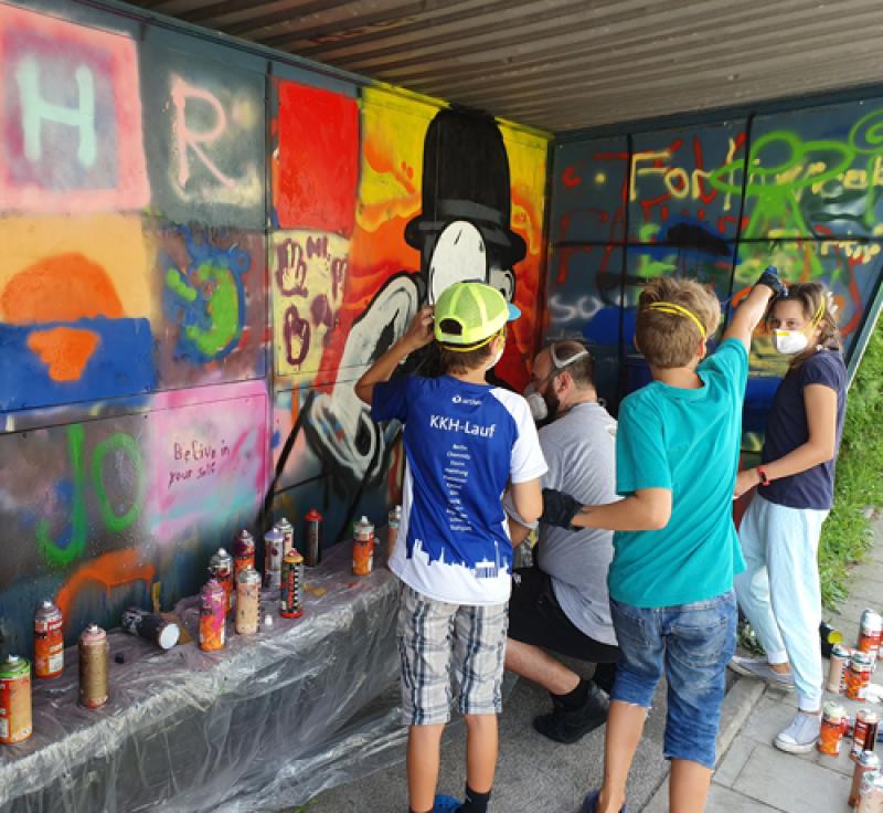 Jugendzentrum STAMPS – Graffiti-Workshop in Puchheim-Ort